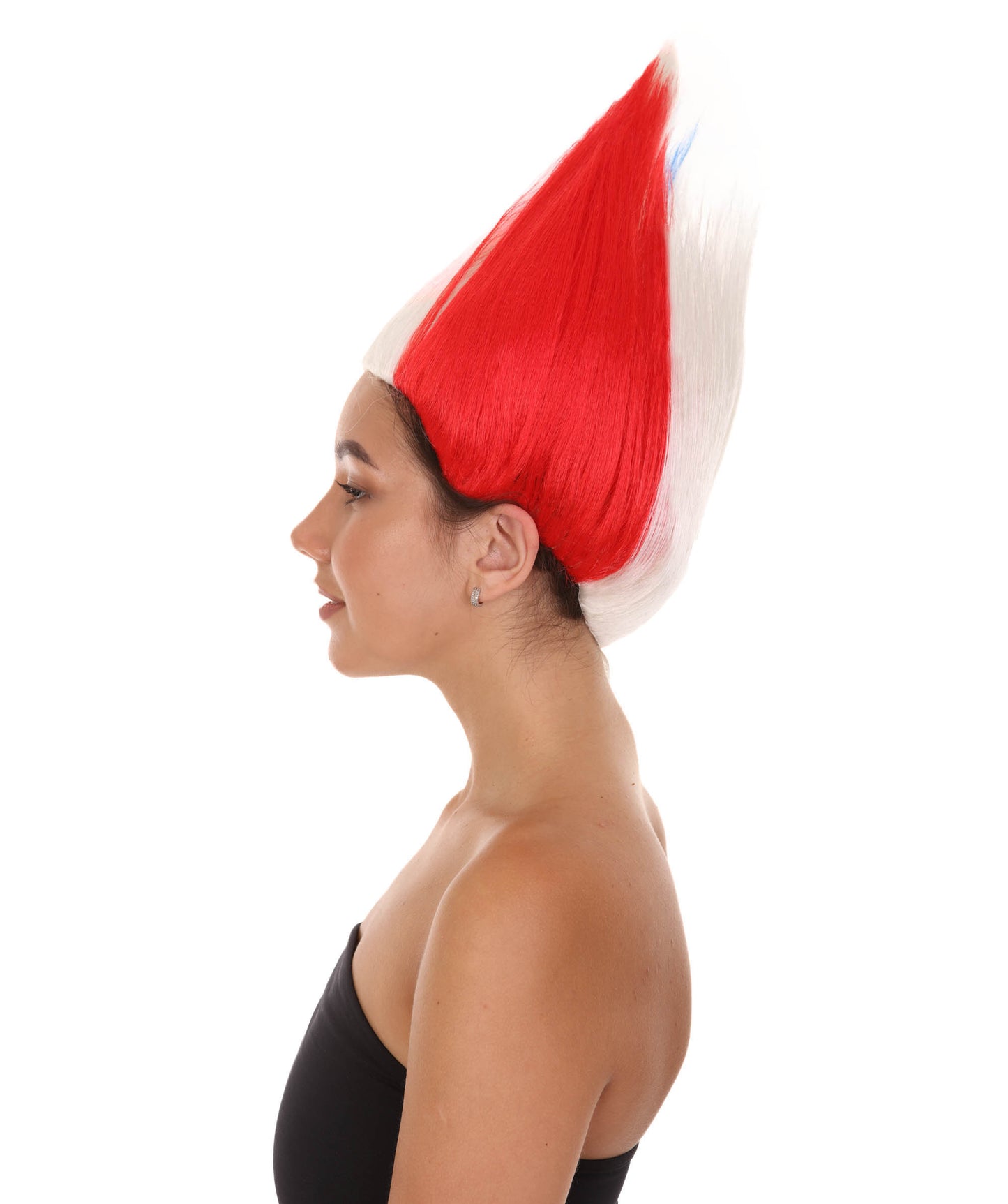 Wigs2you ハロウィンパーティープレミアム H-1791 着け心地が良い とても快適 女性用コスプレウィッグ フランス国旗 トロールズスタイル