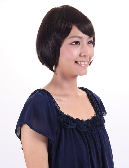 手付かずの優雅さ 短いHH-109 100% 人毛の時代を超えた魅力 HH-CHARCOAL