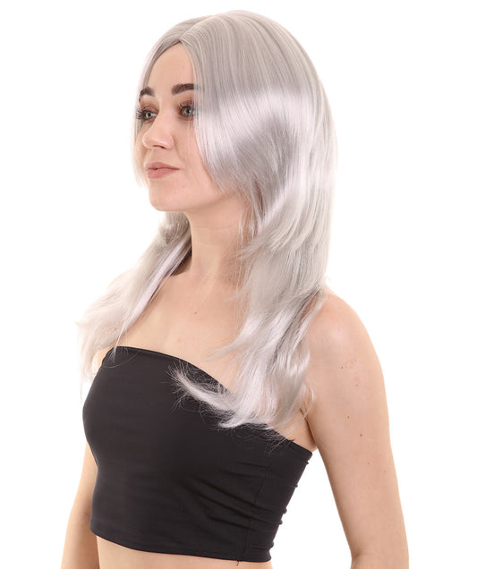 Wigs2you ハロウィンパーティープレミアム H-949 3レイヤーのパーティーガールウィッグ グレー色