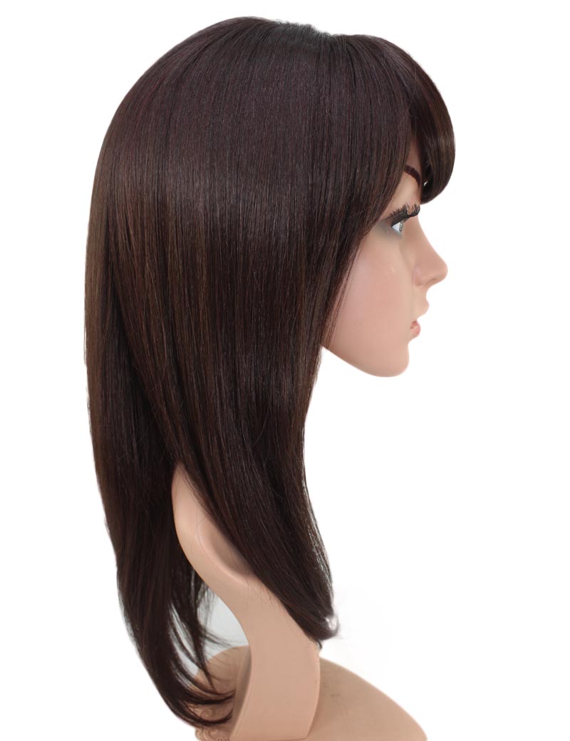 定番の人気商品です！ストレートロングスタイル  ウィッグ1つで簡単にサラサラヘアーに！ ウィッグネット付き W-407