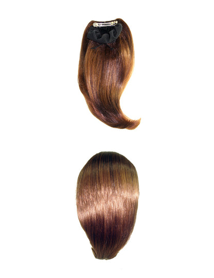 レディースファッション W-8303 ポニーテール オリジナルポイント ウィッグ チャコールゴールデンオーバンチップ ヘアピース ウィッグ 合成繊維