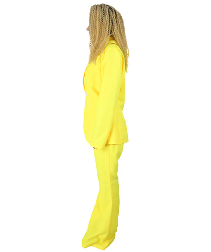女性用 JCP-057_9 デラックス シンガー パーティー スーツ イエロー コスプレ コスチューム