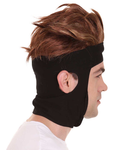 男性用コミックギャンビットキャラクターウィッグ H-4981 プレミアム通気性キャップレスキャップ