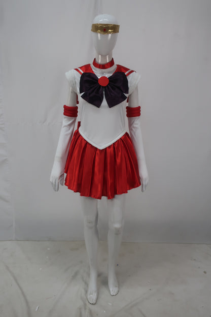大人の女性用 JCA-047 セーラームーン レッド ホワイト コスプレ衣装