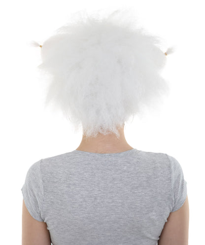 ハロウィンパーティ プレミアムレディース H-5112 ホワイト フラッフィキャットウィッグ ピンクの耳付き