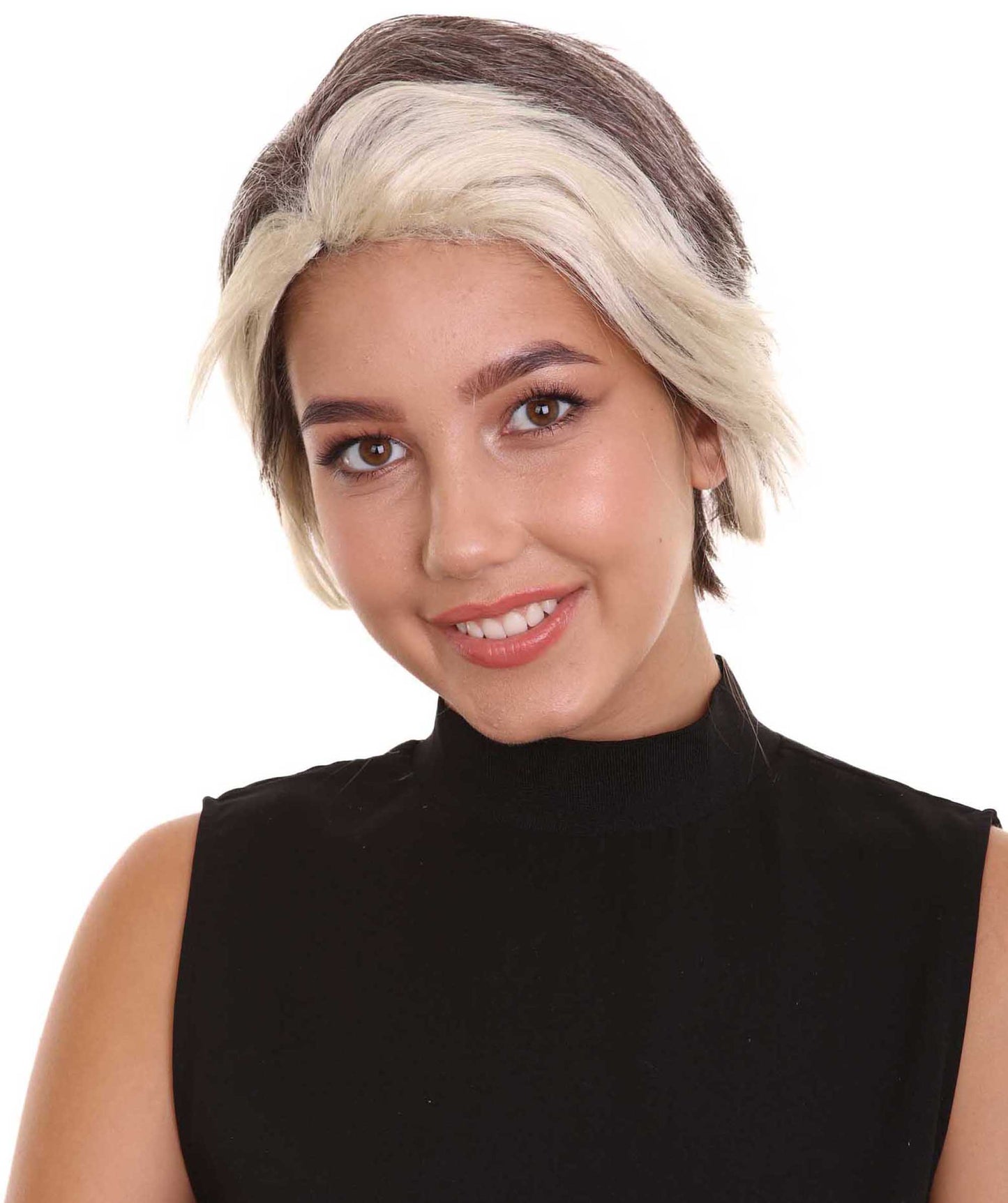 ハロウィンパーティ プレミアムレディース H-5230 ショート ダーティブロンド ストレートウィッグ