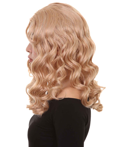 Wigs2you ハロウィンパーティー プレミアム レディース H-1103 とても快適なアリスウィッグ 鏡の国のアリス ゴールデンブロンドカラー