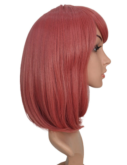 Wigs2You ミディアムストレートウィッグ サイドバング付き フルウィッグ 耐熱ファイバー製 コスプレ・イベント用 - サンディブラウン C-069