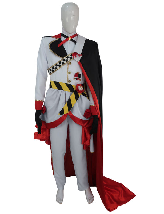 大人の男性用 JCA-037 JPアニメキャラクター リドル・ローズハート ブラック レッド イエロー ホワイト コスプレ衣装