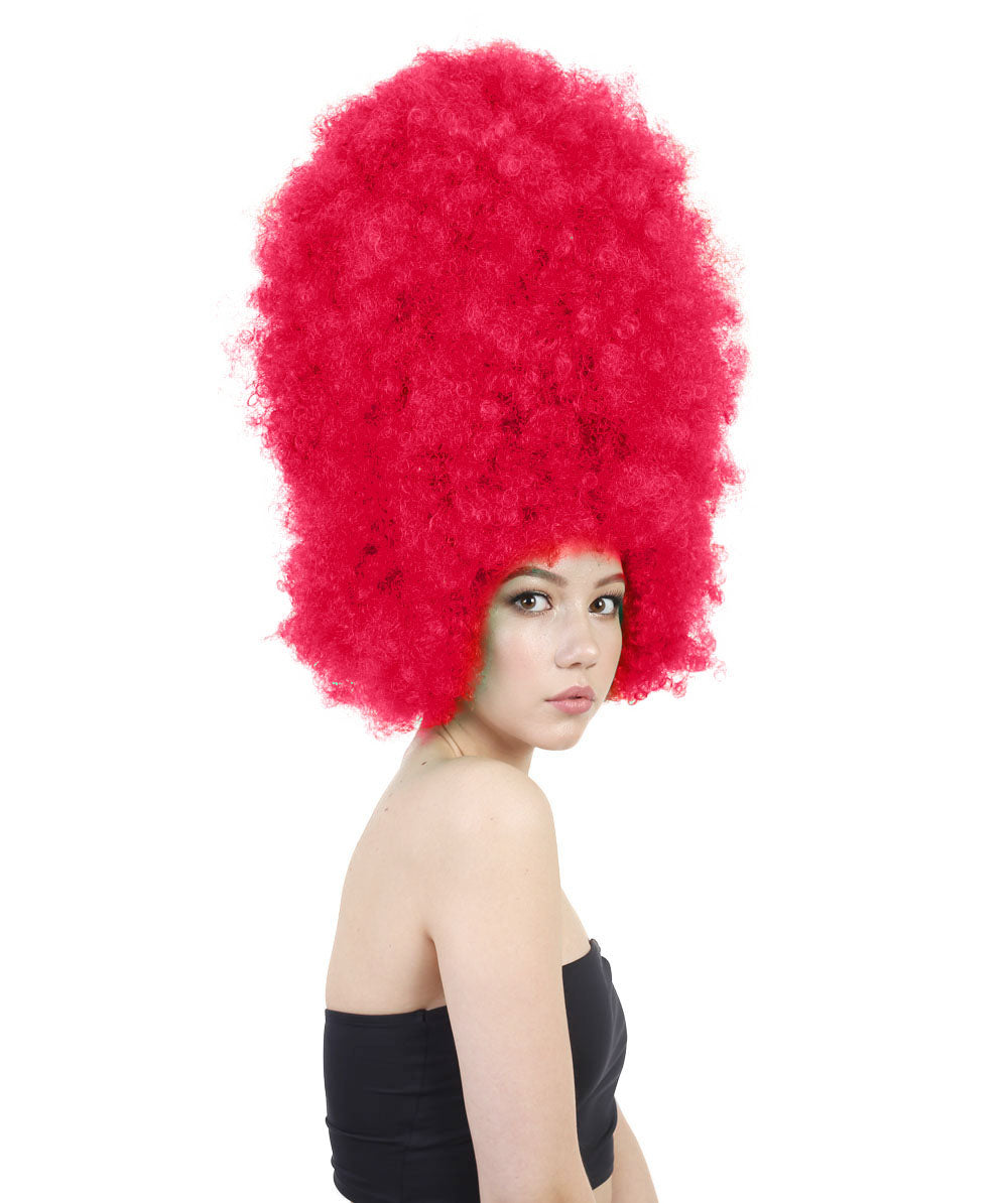 Wigs2youハロウィンパーティープレミアムレディースH-1996 美しい見た目のスーパーサイズジャンボネオンピンクアフロウィッグ