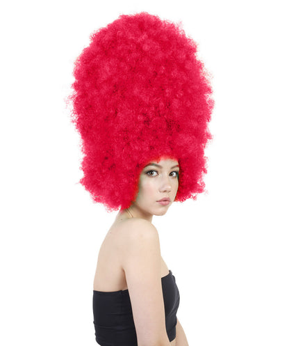 Wigs2youハロウィンパーティープレミアムレディースH-1996 美しい見た目のスーパーサイズジャンボネオンピンクアフロウィッグ