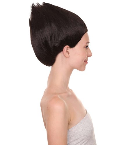 Wigs2you ハロウィンパーティープレミアム H-1802 着け心地が良い とても快適 女性用コスプレウィッグ ブラック トロールズスタイル