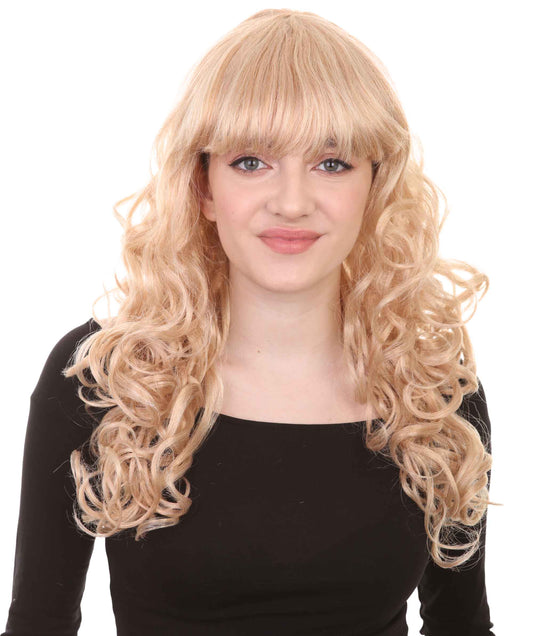 Wigs2you ハロウィン パーティー プレミアム H-833 バットマン 女性ジョーカー ウィッグ ゴールデン ブロンド カラー