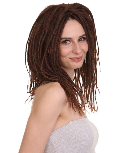 Wigs2youハロウィンパーティープレミアムレディースH-1967 美しい見た目のラスタスタイルオンブレブラウンドレッドロックウィッグ