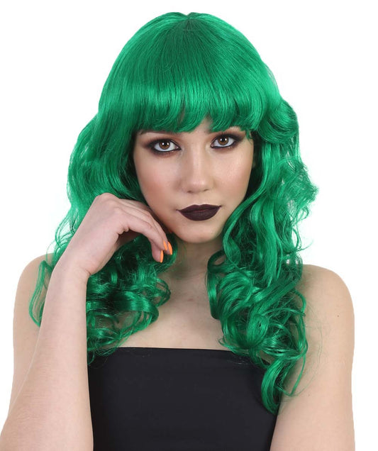 Wigs2you ハロウィンとパーティー プレミアム レディース H-486 グリーン バットマン 女性ジョーカー ウィッグ