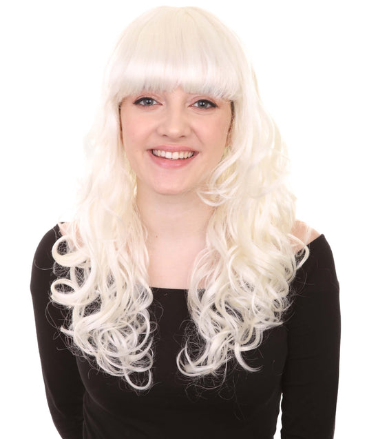Wigs2you ハロウィンパーティープレミアム H-829 バットマン 女性ジョーカーウィッグ ホワイト色