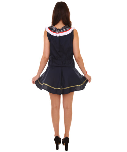 大人向け女性用 JCO-131 ノーティカル ドール コスチューム ブラック ハロウィン コスチューム