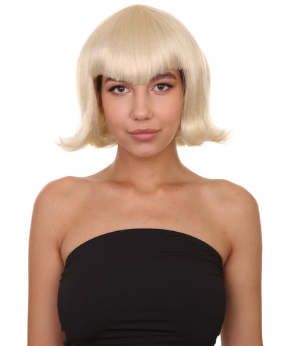 女性用ヴァンパイアウィッグ コスプレブロンドヴァンパイアウィッグ H-3467 プレミアム通気性のあるキャップレスキャップ