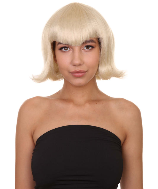 女性用ヴァンパイアウィッグ コスプレブロンドヴァンパイアウィッグ H-3467 プレミアム通気性のあるキャップレスキャップ