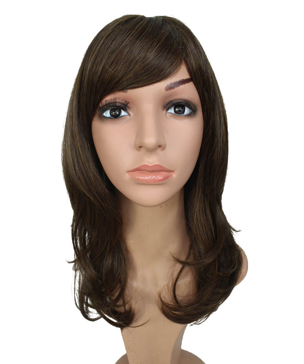エアリーカールが可愛い！ふわふわヘアで柔らかな女の子に  耐熱です ウィッグネット付き W-537