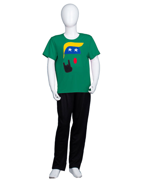 子供用 JCO-177(Kids)_7 プレジデント ロゴ Tシャツ ダーク グリーン コスプレ コスチューム