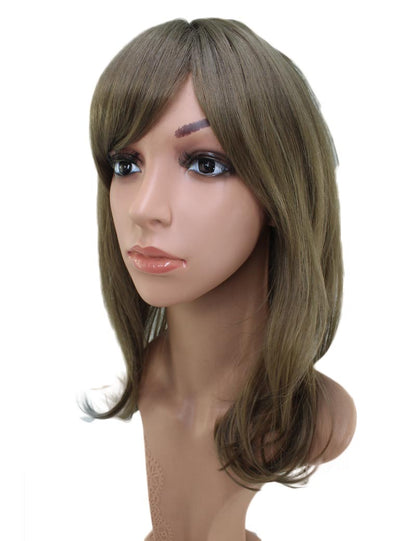 エアリーカールが可愛い！ふわふわヘアで柔らかな女の子に  耐熱です ウィッグネット付き W-537