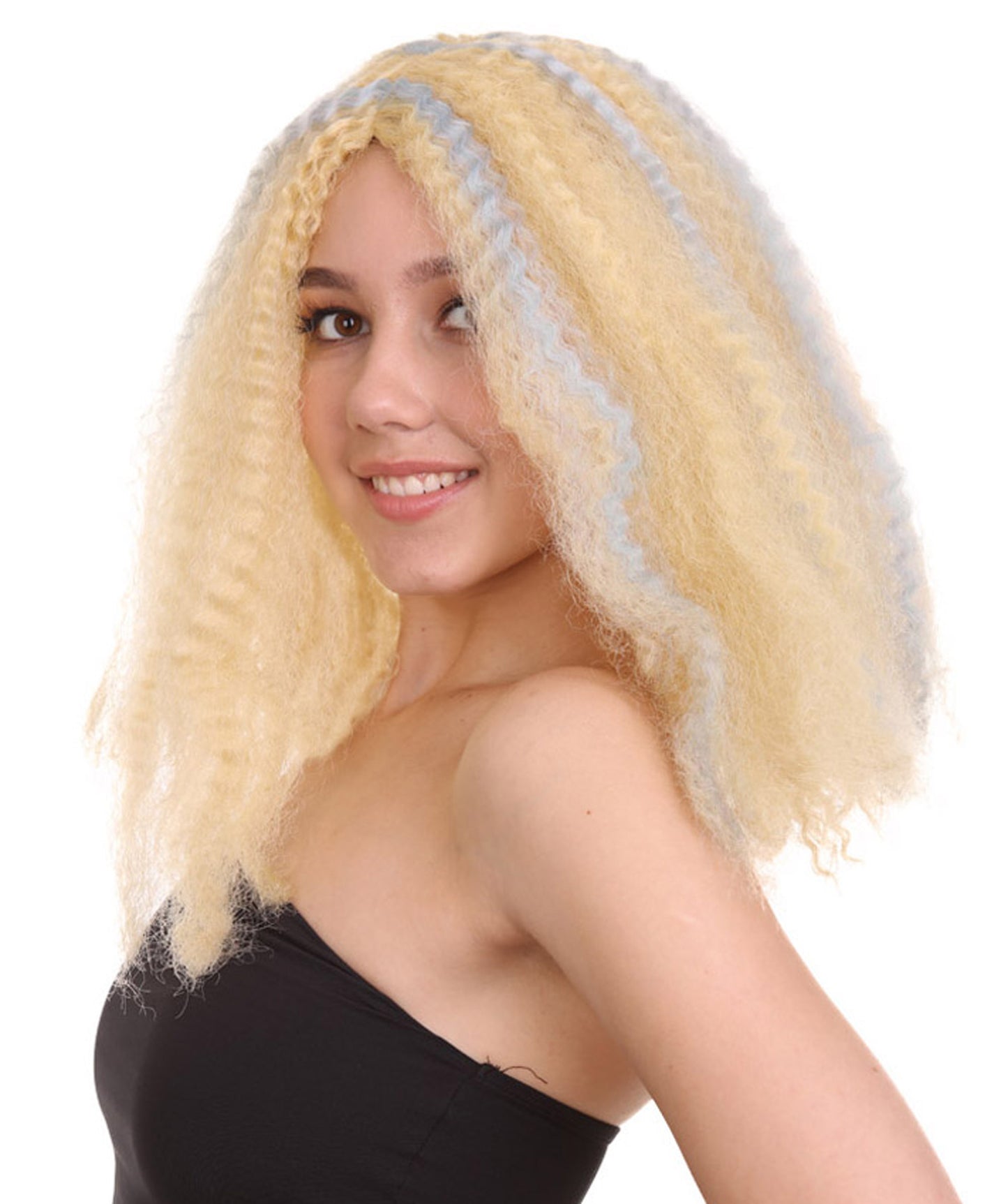 Wigs2you ハロウィンパーティ プレミアムレディース H-984 ショルダーレングス カーリーブロンドウィッグ