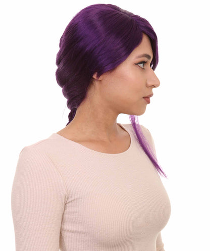 Wigs2you ハロウィン パーティー プレミアム レディース H-1172 とても快適なバイオレット編み込みウィッグ