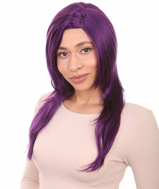 Wigs2you ハロウィンパーティープレミアム H-943 3レイヤーのパーティーガールウィッグ バイオレットカラー