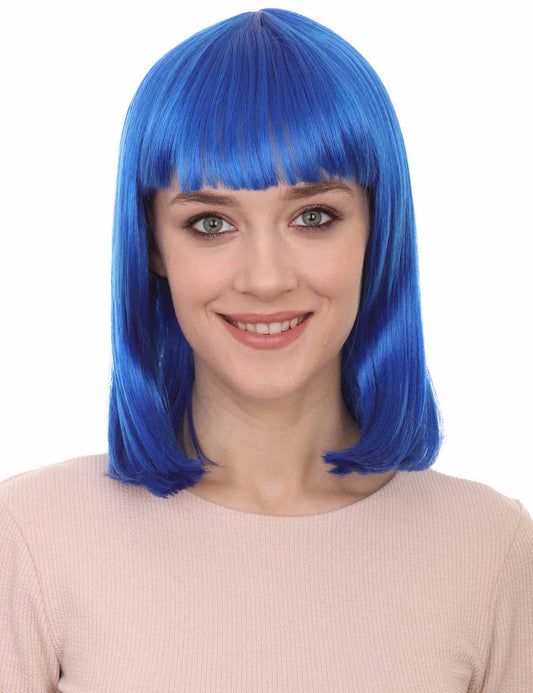 Wigs2you ハロウィンパーティー プレミアム レディース H-659 ダークブルー ボブウィッグ