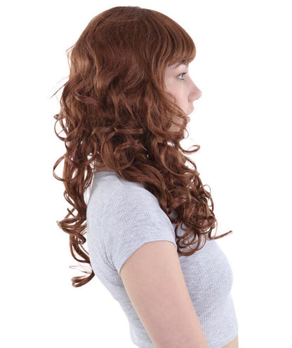 Wigs2you ハロウィンパーティープレミアム H-837 バットマン 女性ジョーカーウィッグ オーバーンブラウン色