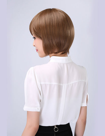 "Wigs2you W-1021 耐熱ウィッグ★定番スタイルは必須アイテム！ナチュラルなシルエットが美しいショートボブスタイル♪ ウィッグネット付き♪ "
