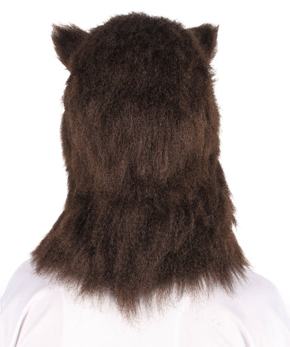 Wigs2you ユニセックス H-6170 ダークブラウン グリズリーベアマスク｜ハロウィンに最適｜難燃性合成繊維