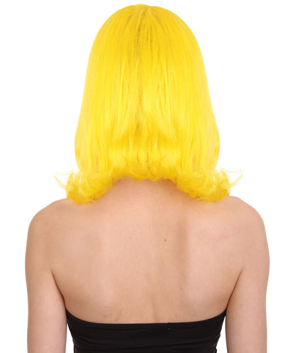 Wigs2you ハロウィン パーティー プレミアム レディース H-1274 着けやすい 快適なフィット感 イエロー ページボーイ ウィッグ