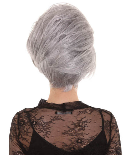 ハロウィンパーティ プレミアムレディース H-5354 グレー ストレートアップド トレンディーレトロエイリアン ウィッグ