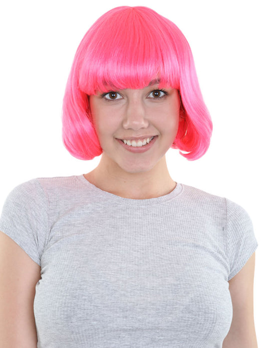 Wigs2you ハロウィンパーティープレミアムレディース H-563 ピンク "Lady Bob" ウィッグ