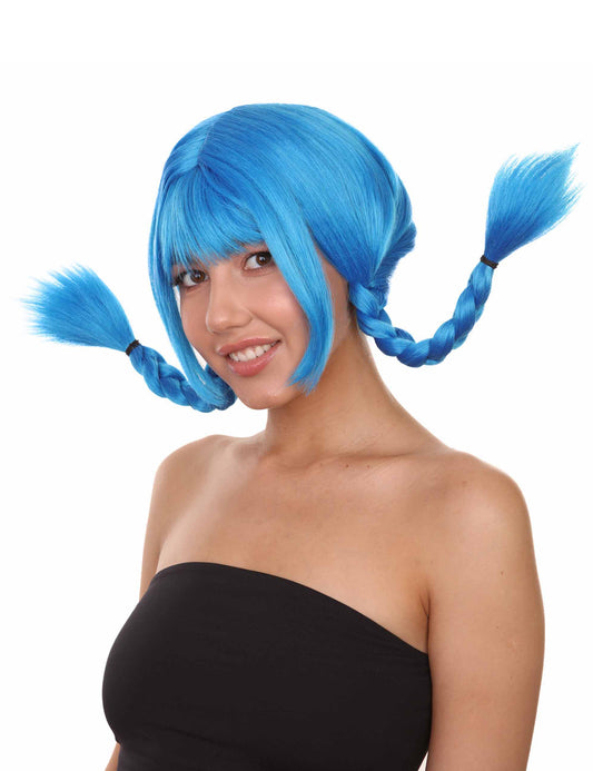 Wigs2you ハロウィンパーティープレミアムレディース H-1639 着用が簡単 とても快適 ピッピ ダークブルー