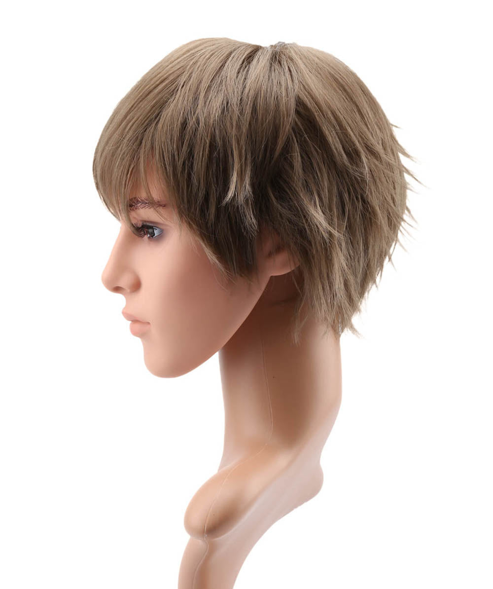 メンズウィッグ | 簡単にボリュームアップ | 薄毛対策 に最適 | 耐熱商品 | ウィッグネット付き WM-018