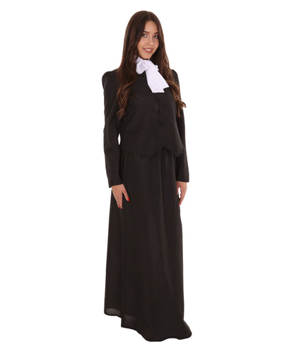大人の女性用 JCO-347 歴史コスチューム ブラック コスプレコスチューム
