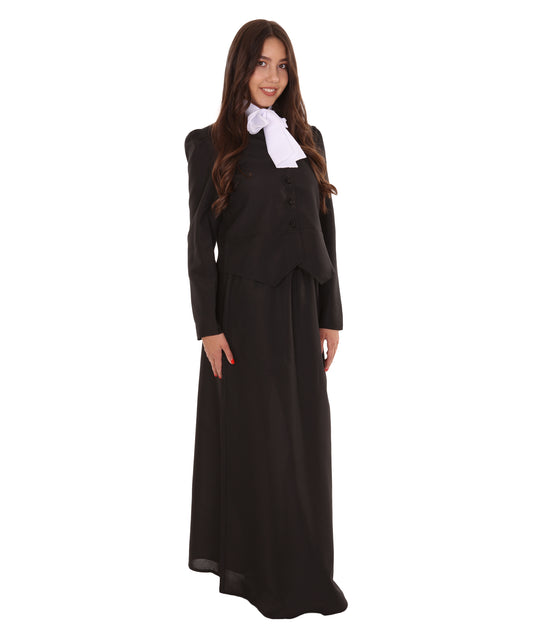 大人の女性用 JCO-347 歴史コスチューム ブラック コスプレコスチューム