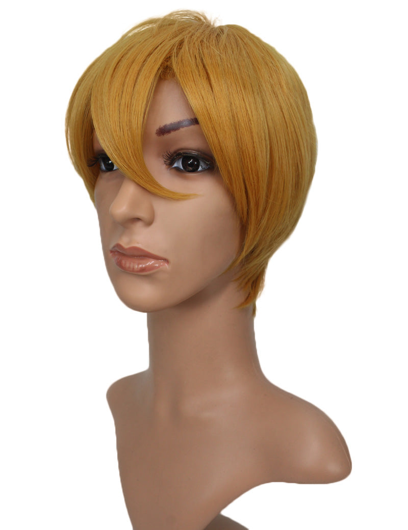 Wigs2you コスプレウィッグ ブルーロック 潔世一 糸師凛 機動戦士ガンダムSEED キラ・ヤマト風 茶髪 日本製高級ファイバー使用 C-056 フルウィッグ 耐熱 コスプレ ハロウィン 男装 メンズ 簡単 小顔 最高級 ナチュラル かつら Wig コスプレウィッグ