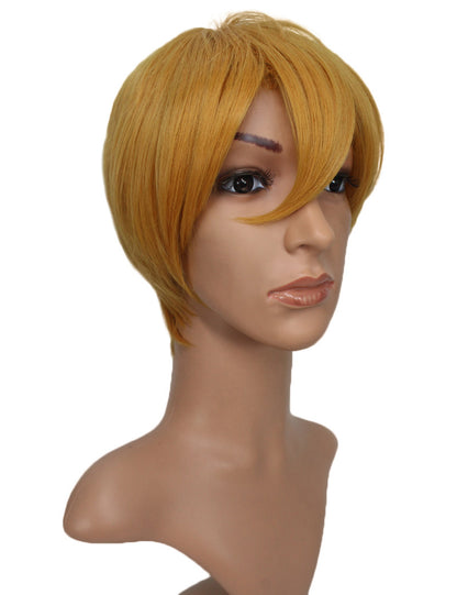 Wigs2you コスプレウィッグ ブルーロック 潔世一 糸師凛 機動戦士ガンダムSEED キラ・ヤマト風 茶髪 日本製高級ファイバー使用 C-056 フルウィッグ 耐熱 コスプレ ハロウィン 男装 メンズ 簡単 小顔 最高級 ナチュラル かつら Wig コスプレウィッグ