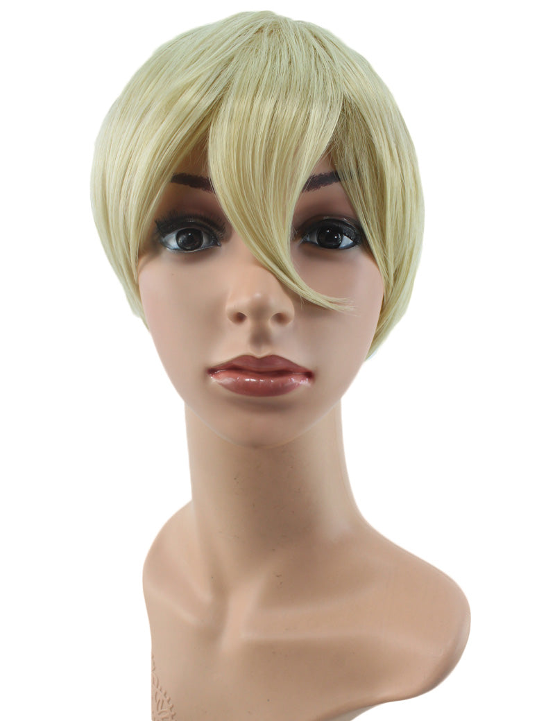 Wigs2you コスプレウィッグ ブルーロック 潔世一 糸師凛 機動戦士ガンダムSEED キラ・ヤマト風 茶髪 日本製高級ファイバー使用 C-056 フルウィッグ 耐熱 コスプレ ハロウィン 男装 メンズ 簡単 小顔 最高級 ナチュラル かつら Wig コスプレウィッグ