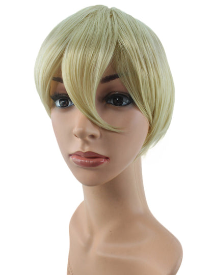 Wigs2you コスプレウィッグ ブルーロック 潔世一 糸師凛 機動戦士ガンダムSEED キラ・ヤマト風 茶髪 日本製高級ファイバー使用 C-056 フルウィッグ 耐熱 コスプレ ハロウィン 男装 メンズ 簡単 小顔 最高級 ナチュラル かつら Wig コスプレウィッグ