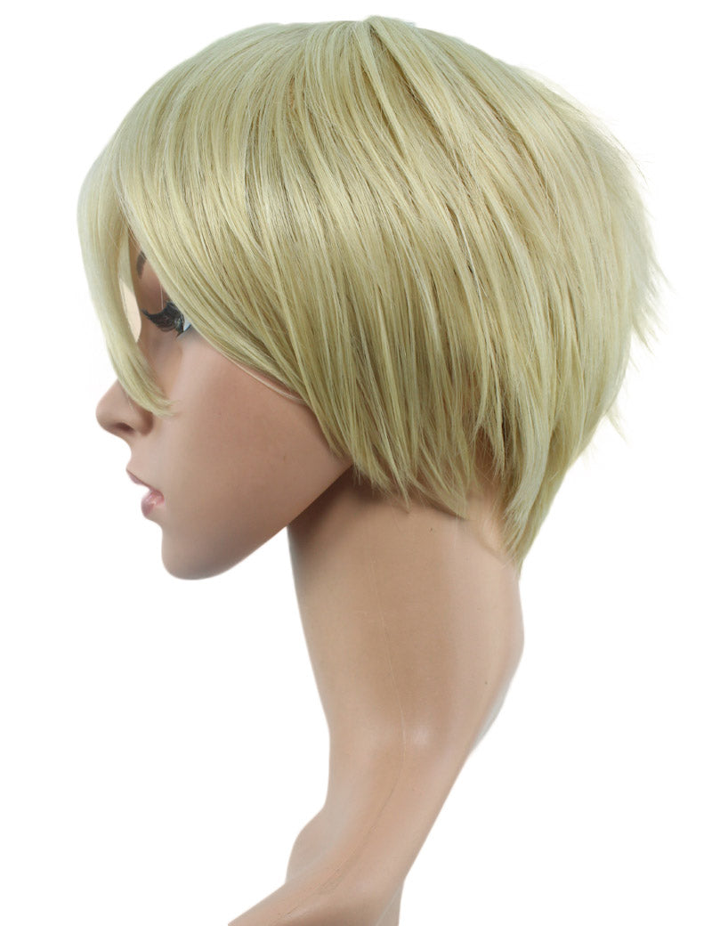 Wigs2you コスプレウィッグ ブルーロック 潔世一 糸師凛 機動戦士ガンダムSEED キラ・ヤマト風 茶髪 日本製高級ファイバー使用 C-056 フルウィッグ 耐熱 コスプレ ハロウィン 男装 メンズ 簡単 小顔 最高級 ナチュラル かつら Wig コスプレウィッグ