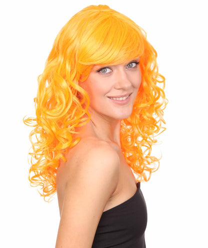 Wigs2you ハロウィン パーティー プレミアム レディース H-998 着用しやすい ベラウィッグ パンプキン オレンジ色