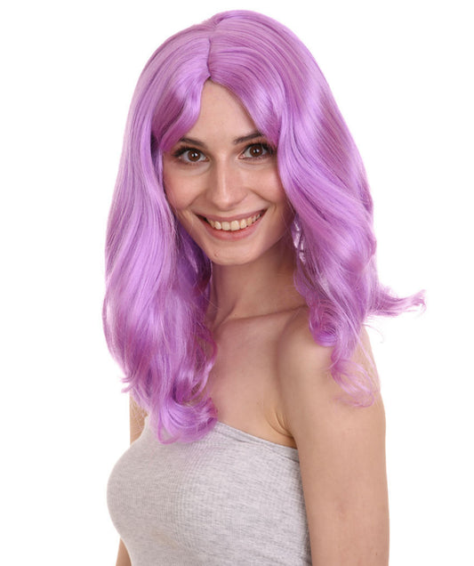 Wigs2you ハロウィン パーティー プレミアム レディース H-1281 着けやすい 快適なフィット感 パープル ページボーイ ウィッグ