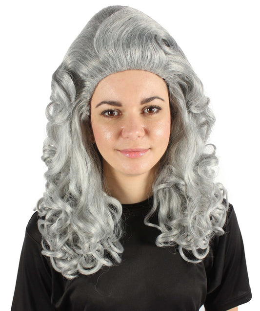 女性用トロールロングカーリーウィッグ ダークグレー H-5247_DGY ファンシースタイル プレミアムハロウィンパーティーウィッグコレクション