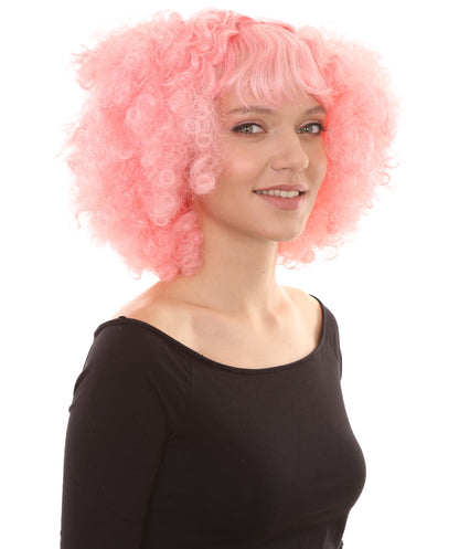 Wigs2you ハロウィンパーティ プレミアムレディース H-980 ショートピンク かわいいカーリーウェーブウィッグ