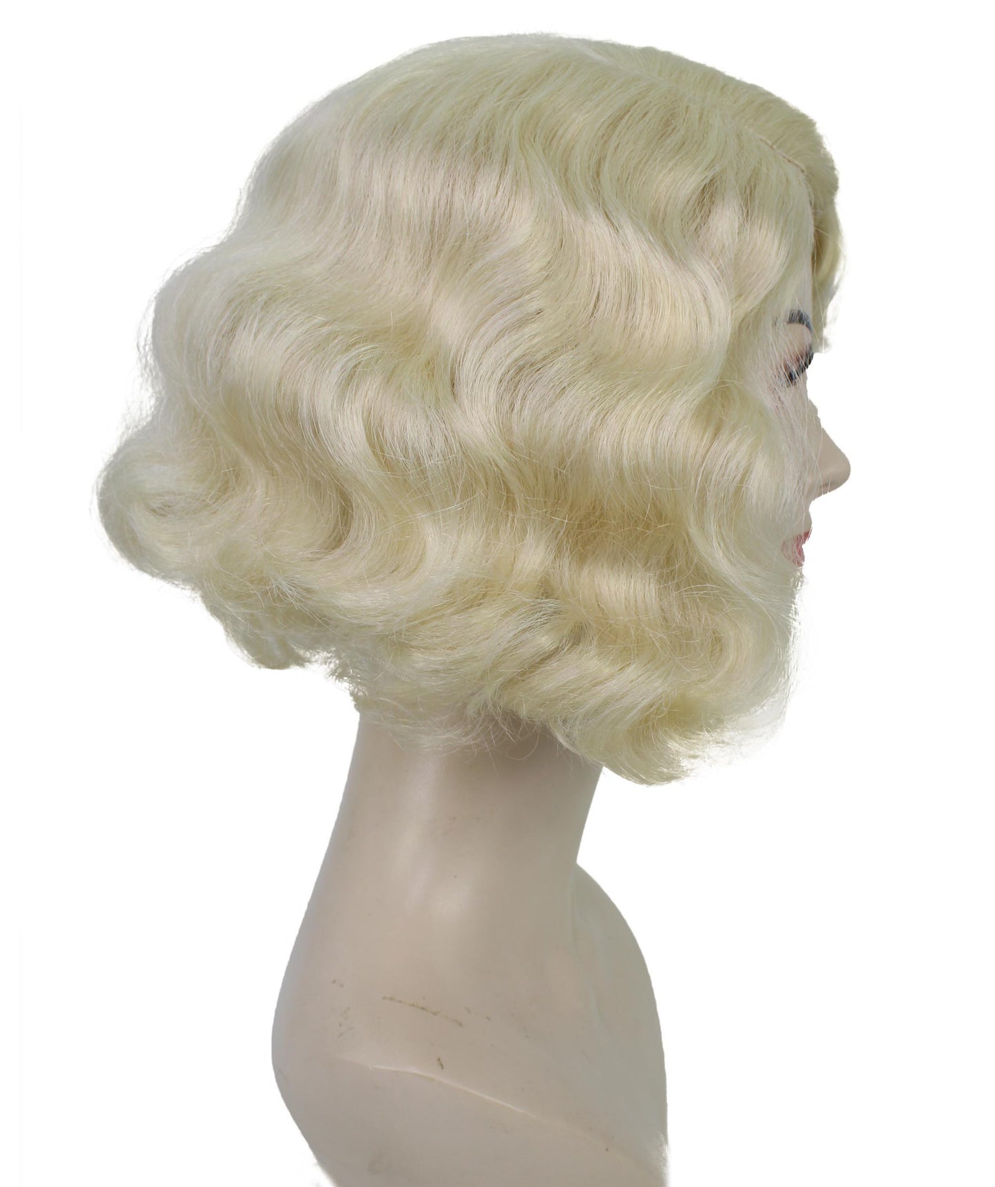 女性用 H-5865 アメリカン ハーフブラッド ウィッチ ブロンド ウィッグ ハロウィンに最適 難燃性合成繊維